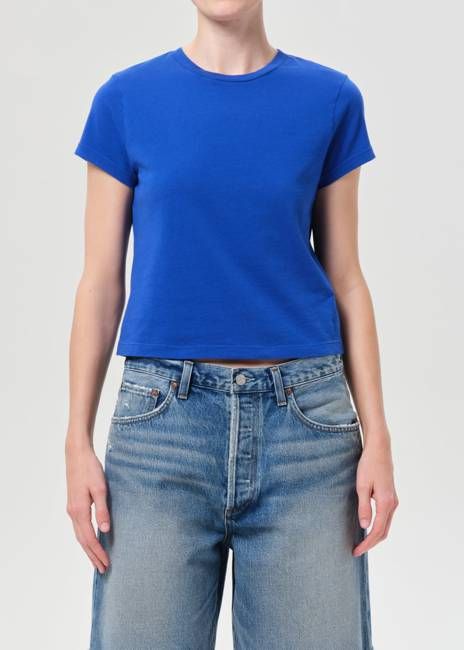 Adine Shrunken Tee in Cobalt