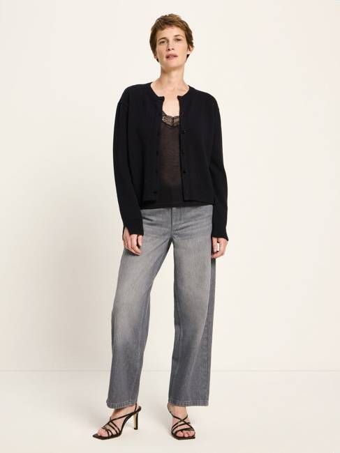 Boxy Strickjacke (GOTS)