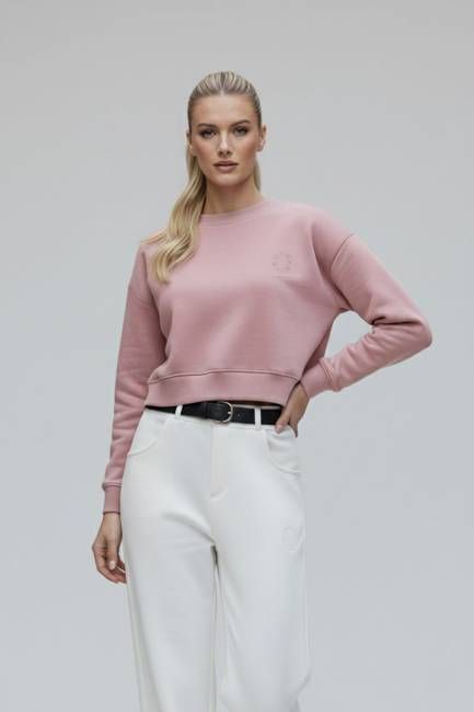 Organsk Kurzes Sweatshirt the Organic - Rosa