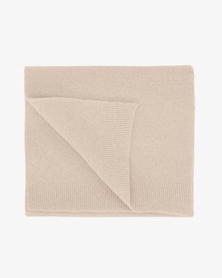 Merino Wool Scarf - Ivory White