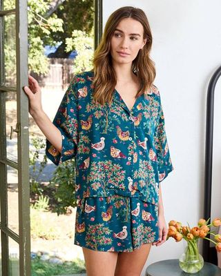 Hen House - Eco Satin Sweet Dreams Set - Navy