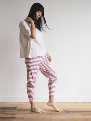 aku harem pants / fig stripe — Noctu