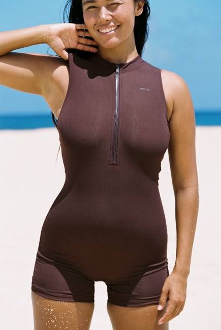 Joyce Halter Swimsuit - Coco Rib