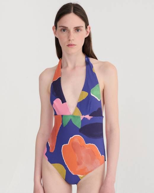 Bobo Choses Blooming Pattern V-Neck Swimsuit