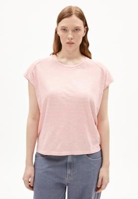 Tops ONELIAA LOVELY STRIPES in oatmilk-deep rosalilly by ARMEDANGELS