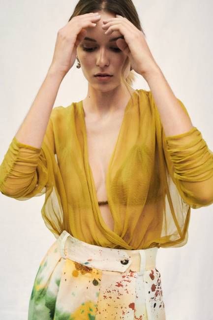 <tc>Caelum Saffron Blouse</tc>