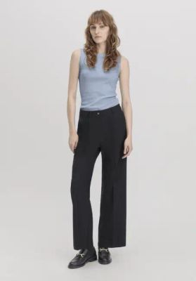 Reguläre Hose mit weitem Bein aus reiner Bio-Merinowolle