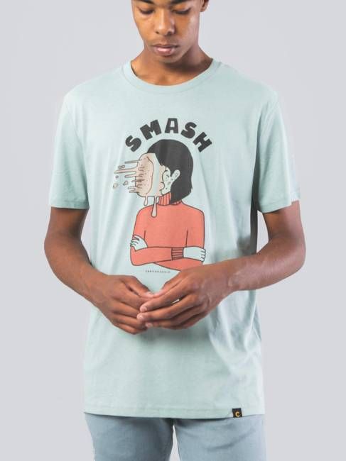 UNISEX SMASH ALOE ORGANIC COTTON T-SHIRT