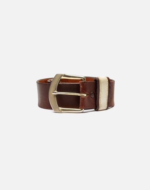 90s Leather Belt -#1023