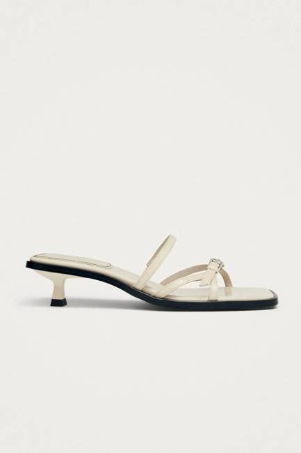 ALOHAS Liko Onix Cream Leather Sandals