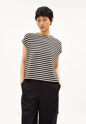 JAANISA KNITTED STRIPE | kitt-schwarz