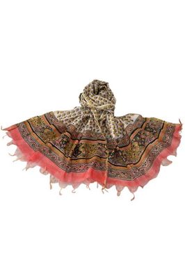 Chanderi Silk Cotton Blockprint Stole No. 19 Jodhpur Edit