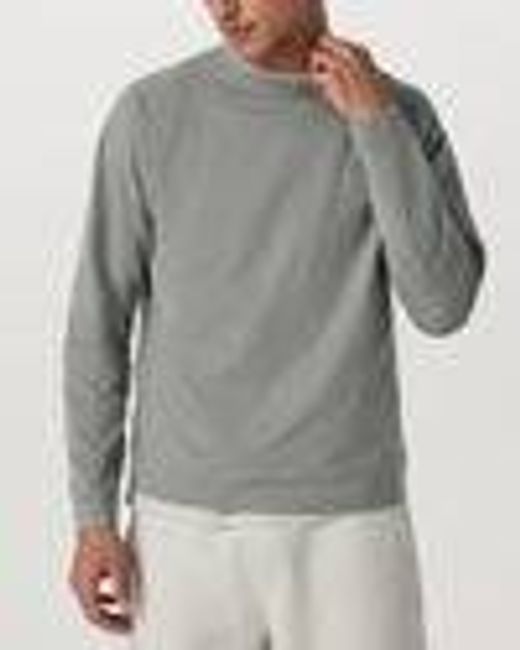 Coronado Crew - Relaxed Fit | Driftwood Heather Crewneck | Vuori