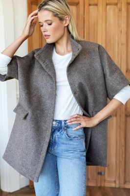 Layering Jacket - Dark Truffle Wool