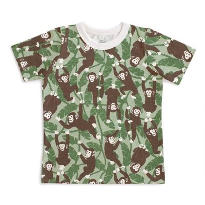 Short-Sleeve Tee - Chimpanzees Green