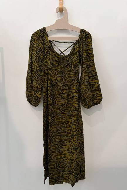 Sample Dress Luca Dress in Hunter Zebra