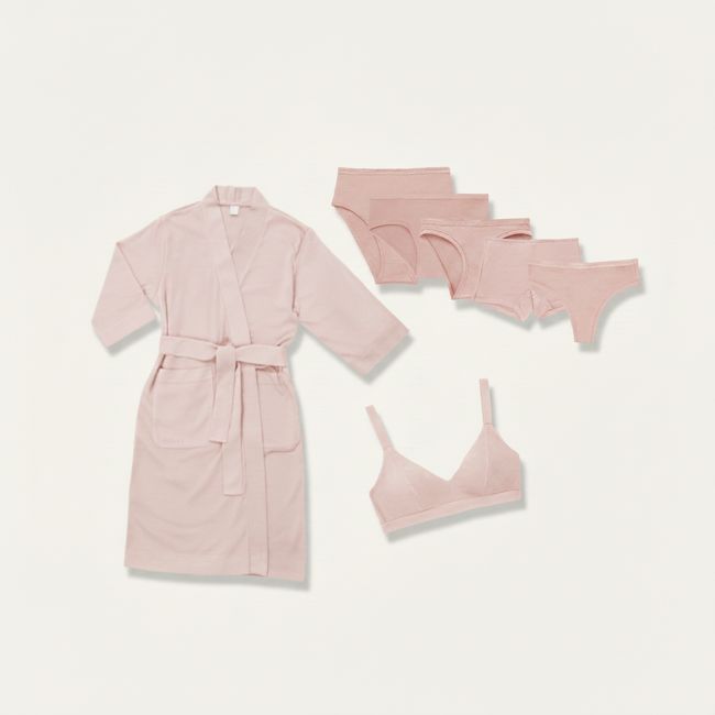 Organic Cotton Mother's Day Gift Set in Quartz