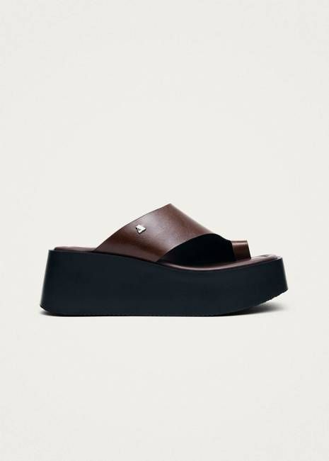 Nova Rift Brown Leather Sandals