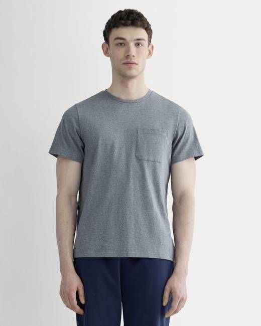 The Premium-Weight Pocket Tee | Uniform | Mid Heathered Grey