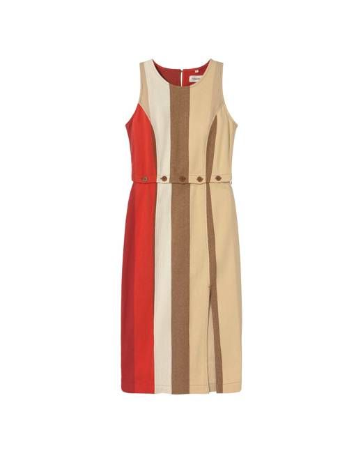 Striped detachable sandfire Wila dress