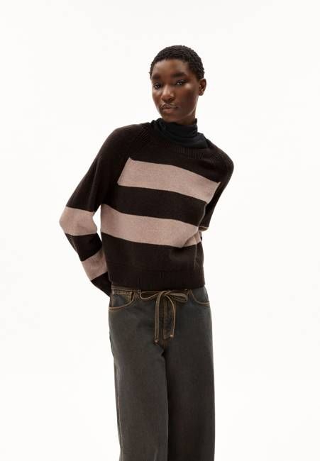 DILIRIAA STRIPES| coffee-cinnamon dust melange