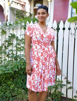 Charmed Organic Wrap Dress