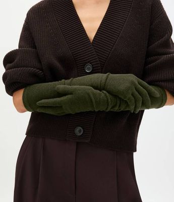 Cashmere Gloves | Moss