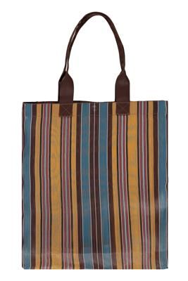 ECO WOVEN RECYCLED TOTE IN SAX