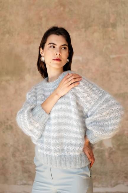Striped Mohair Sweater