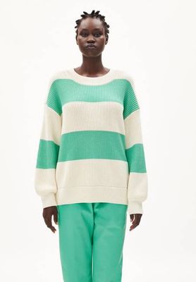 HAAYLE BLOCKSTRIPES| undyed-bright lime