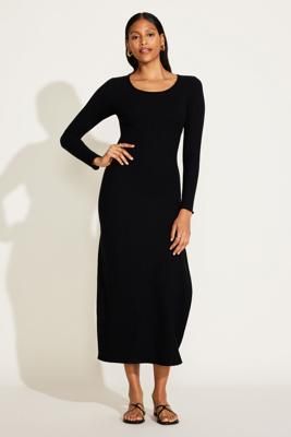 The Date Night Dress - Black Organic Rib