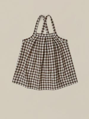 Chestnut Gingham Tribe Skirt