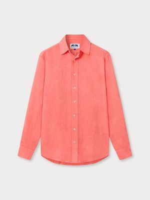 Men's Coral Rose Abaco Linen Shirt