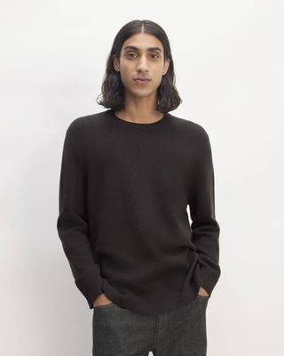 The Premium Merino Crew Neck Sweater | Black