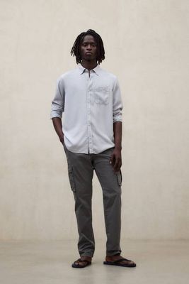 DARK GREEN ETHICARGO TROUSERS