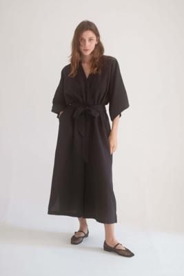 BLACK KIMONO JUMPSUIT