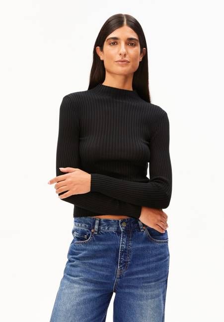 ALAANIA KNIT SWEATER | black
