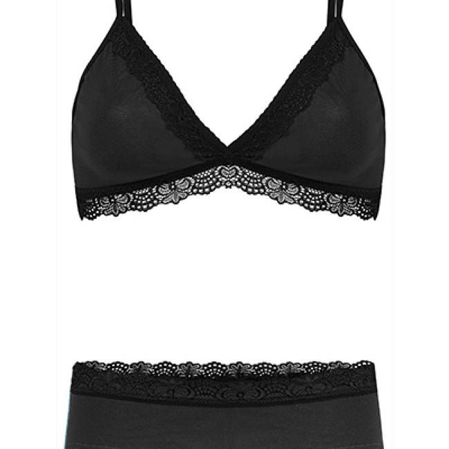 Set: Bio BH+ Hipster, Spitze schwarz - kaufen