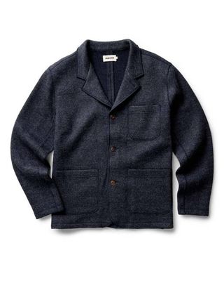 The Evans Blazer in Navy Birdseye Wool