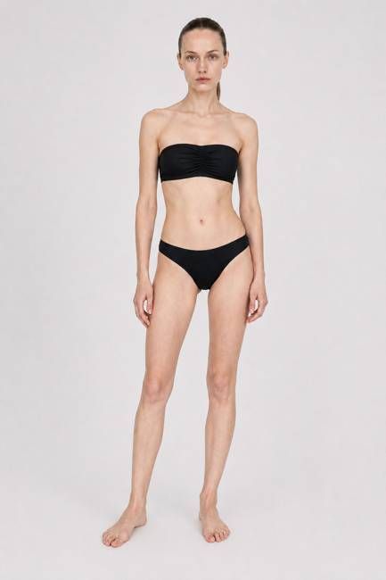 Shiny Bandeau Bikini Top