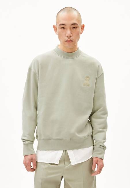 EMAAL CREWNECK GMT DYE| seagreen washed