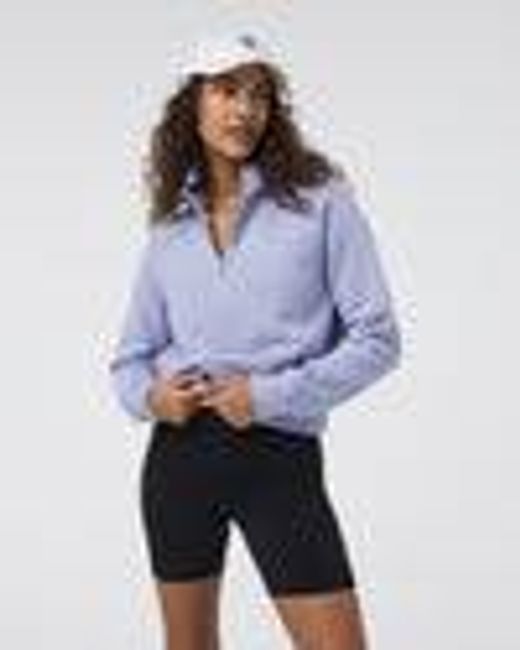 Restore Half Zip Hoodie | Women's Lavender Mist Hoodie | Vuori