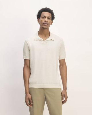The No-Sweat Polo | Heathered Canvas