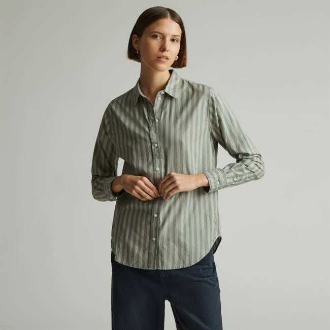 The Must-Have Shirt in Silky Cotton | Green Balsam / Seagrass