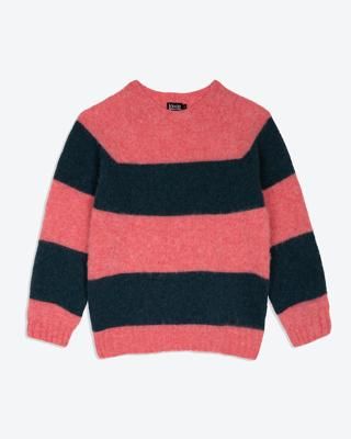 Lowie Rose + Teal Stripe Scottish Jumper