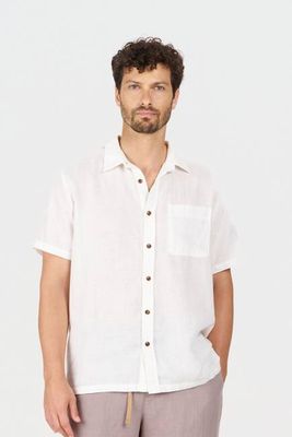 LOYLE Tencel Linen Shirt - White