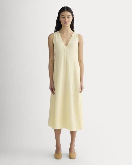 The V-Neck Dress in SoftLuxe | Banana Crepe