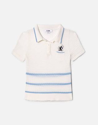 Mickey Polo - White/Seaside