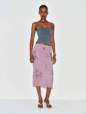 Helen Low Waist Midi Skirt