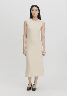 Regular knitted dress made from organic cotton and organic merino wool